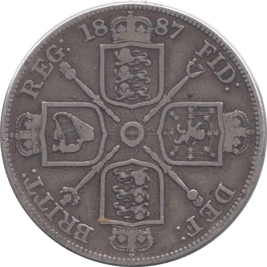 1887 DOUBLE FLORIN ( GF ) - DOUBLE FLORIN - Cambridgeshire Coins