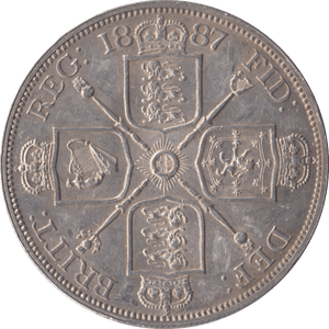 1887 DOUBLE FLORIN ( UNC ) - Double Florin - Cambridgeshire Coins