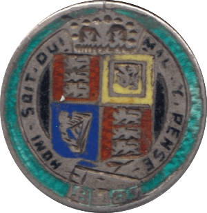 1887 SILVER ENAMEL SIXPENCE - Token - Cambridgeshire Coins