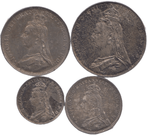 1889 MAUNDY SET VICTORIA - Maundy Set - Cambridgeshire Coins