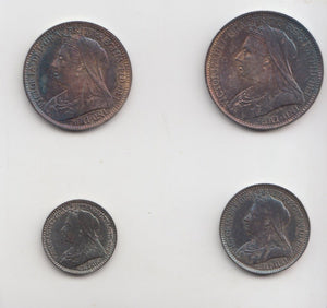 1895 MAUNDY SET VICTORIA - Maundy Set - Cambridgeshire Coins