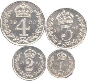 1900 MAUNDY SET VICTORIA - Maundy Set - Cambridgeshire Coins