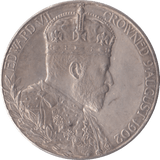1902 CORONATION KING EDWARD VII QUEEN ALEXANDRA SILVER MEDALLION - MEDALS & MEDALLIONS - Cambridgeshire Coins