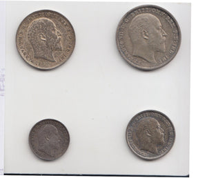 1902 MAUNDY SET EDWARD VII - Maundy Set - Cambridgeshire Coins