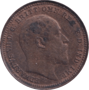 1902 ONE THIRD FARTHING ( EF ) - One Third Farthing - Cambridgeshire Coins