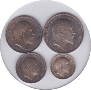 1906 MAUNDY SET EDWARD VII - Maundy Set - Cambridgeshire Coins
