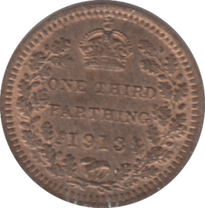 1913 ONE THIRD FARTHING ( UNC ) - One Third Farthing - Cambridgeshire Coins