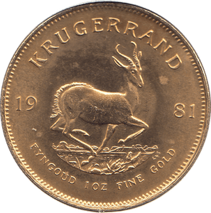 1981 GOLD KRUGERRAND ONE OUNCE GOLD SOUTH AFRICA - Gold World Coins - Cambridgeshire Coins
