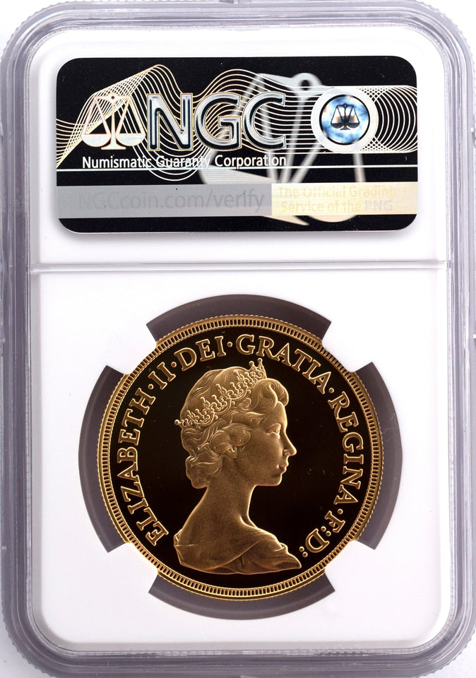 1981 GOLD PROOF £5 SOVEREIGN (NGC) PF 69 ULTRA CAMEO - NGC CERTIFIED COINS - Cambridgeshire Coins