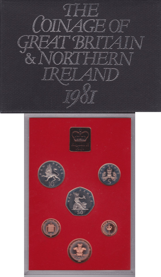 1981 ROYAL MINT PROOF SET - ROYAL MINT PROOF SET - Cambridgeshire Coins