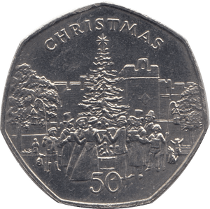 1982 CHRISTMAS 50P CHRISTMAS TREE ISLE OF MAN - 50P CHRISTMAS - Cambridgeshire Coins