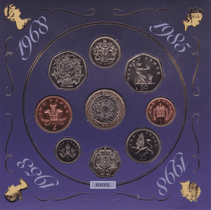 1998 BRILLIANT UNCIRCULATED COIN YEAR SET - Brilliant Uncirculated Year Sets - Cambridgeshire Coins
