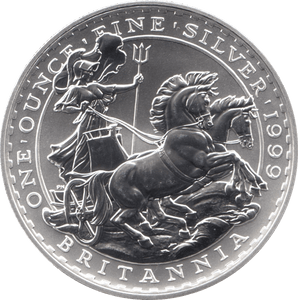 1999 SILVER BRITANNIA ONE OUNCE TWO POUNDS - Cambridgeshire Coins