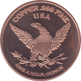 1oz FINE COPPER .999 APATOSAURUS REF E62 - Copper 1 oz Coins - Cambridgeshire Coins