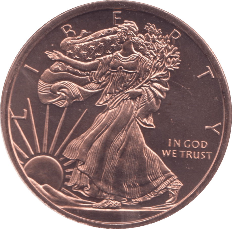 1oz FINE COPPER .999 GOLDEN STATE MINT REF E5 - Copper 1 oz Coins - Cambridgeshire Coins