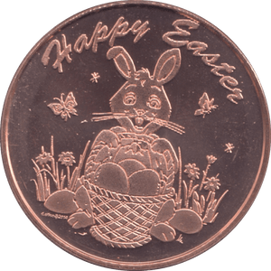 1oz FINE COPPER .999 HAPPY EASTER REF E67 - Copper 1 oz Coins - Cambridgeshire Coins
