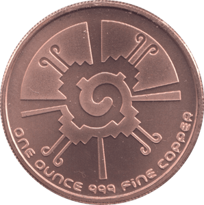 1oz FINE COPPER .999 INCA REF E16 - Copper 1 oz Coins - Cambridgeshire Coins