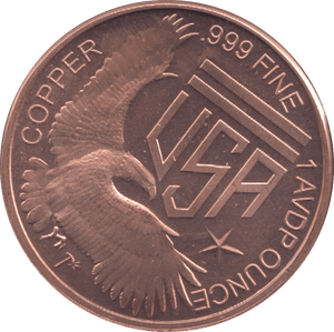 1oz FINE COPPER .999 INDIAN HEAD REF E69 - Copper 1 oz Coins - Cambridgeshire Coins