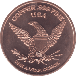 1oz FINE COPPER .999 PTERANODON REF E10 - Copper 1 oz Coins - Cambridgeshire Coins