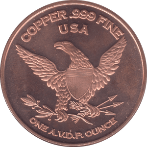 1oz FINE COPPER .999 USS MISSOURI REF E42 - Copper 1 oz Coins - Cambridgeshire Coins