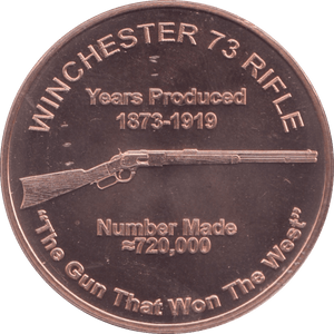 1oz FINE COPPER .999 WINCHESTER 73 RIFLE REF E1 - Copper 1 oz Coins - Cambridgeshire Coins