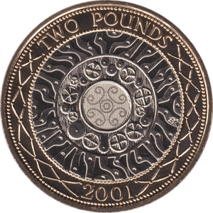 2001 TWO POUND £2 SHOULDERS GIANTS BRILLIANT UNCIRCULATED BU - £2 BU - Cambridgeshire Coins