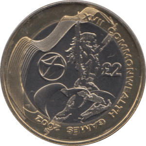 2002 TWO POUND £2 COMMONWEALTH GAMES SCOTLAND BRILLIANT UNCIRCULATED BU - £2 BU - Cambridgeshire Coins