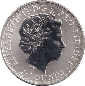 2004 SILVER BRITANNIA ONE OUNCE TWO POUNDS - Cambridgeshire Coins