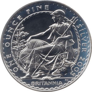 2005 SILVER BRITANNIA ONE OUNCE TWO POUNDS - Cambridgeshire Coins