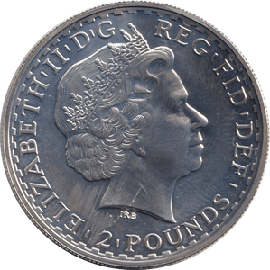 2008 SILVER BRITANNIA ONE OUNCE TWO POUNDS - Cambridgeshire Coins
