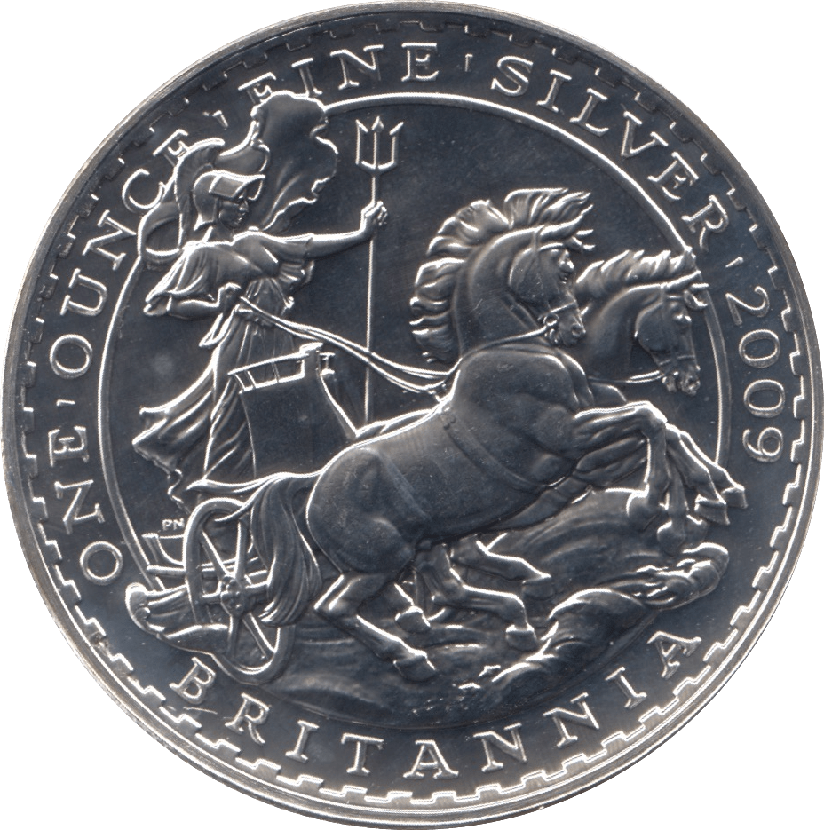 2009 SILVER BRITANNIA ONE OUNCE TWO POUNDS - Cambridgeshire Coins
