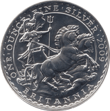 2009 SILVER BRITANNIA ONE OUNCE TWO POUNDS - Cambridgeshire Coins