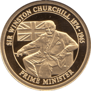 2010 GOLD PROOF SIR WINSTON CHURCHILL THE GREATEST BRITONS WITH COA . REF 34 - GOLD COMMEMORATIVE - Cambridgeshire Coins