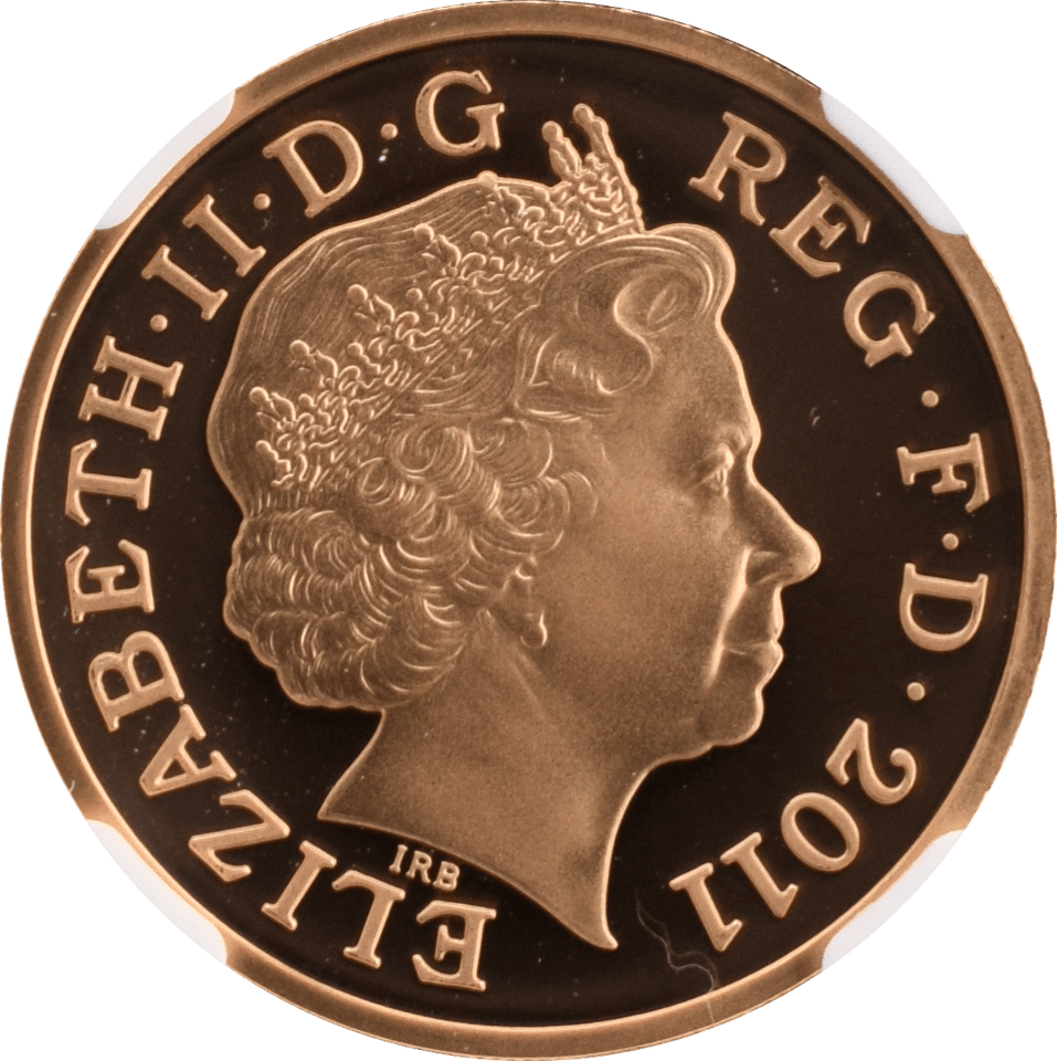 2011 GOLD PROOF £1 CARDIFF QUEEN ELIZABETH II (NGC) PF70 ULTRA CAMEO - NGC CERTIFIED COINS - Cambridgeshire Coins