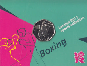 2011 Royal Mint London 2012 Olympic 50p Sports Collection Pack BU Album Boxing - 50p Olympic BU Pack - Cambridgeshire Coins