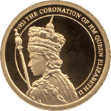 2012 GOLD PROOF 1953- THE CORONATION THE QUEEN'S DIAMOND JUBILEE. REF 32A - GOLD COMMEMORATIVE - Cambridgeshire Coins