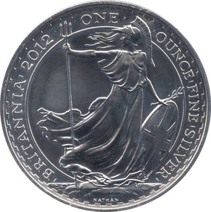 2012 SILVER BRITANNIA ONE OUNCE TWO POUNDS - Cambridgeshire Coins