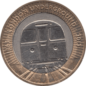 2013 £2 CIRCULATED TRAIN LONDON UNDERGROUND - £2 CIRCULATED - Cambridgeshire Coins
