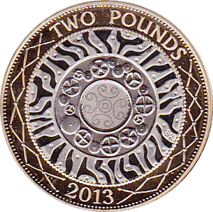 2013 TWO POUND £2 PROOF COIN ADVENT OF TECHNOLOGY SHOULDER OF GIANTS - £2 Proof - Cambridgeshire Coins