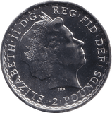 2014 SILVER BRITANNIA ONE OUNCE TWO POUNDS - Cambridgeshire Coins