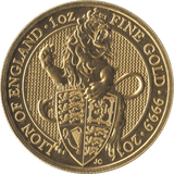 2016 GOLD QUEENS BEASTS ONE OUNCE LION OF ENGLAND - GOLD BRITANNIAS - Cambridgeshire Coins