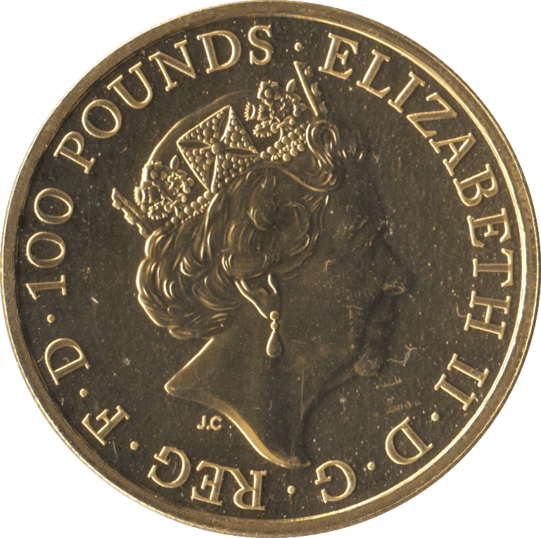 2017 GOLD QUEENS BEASTS ONE OUNCE RED DRAGON OF WALES - GOLD BRITANNIAS - Cambridgeshire Coins