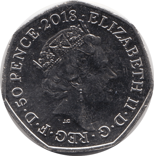 2018 CIRCULATED 50P BEAR AT PADDINGTON STATION 50P CIRCULATED