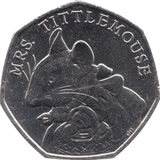 2018 CIRCULATED 50P MRS TITTLEMOUSE BEATRIX POTTER - 50P CIRCULATED - Cambridgeshire Coins