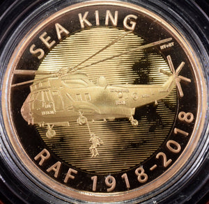 2018 Gold Proof £2 Westland Sea King Coin BOX COA Double Sovereign - Gold Proof £2 - Cambridgeshire Coins