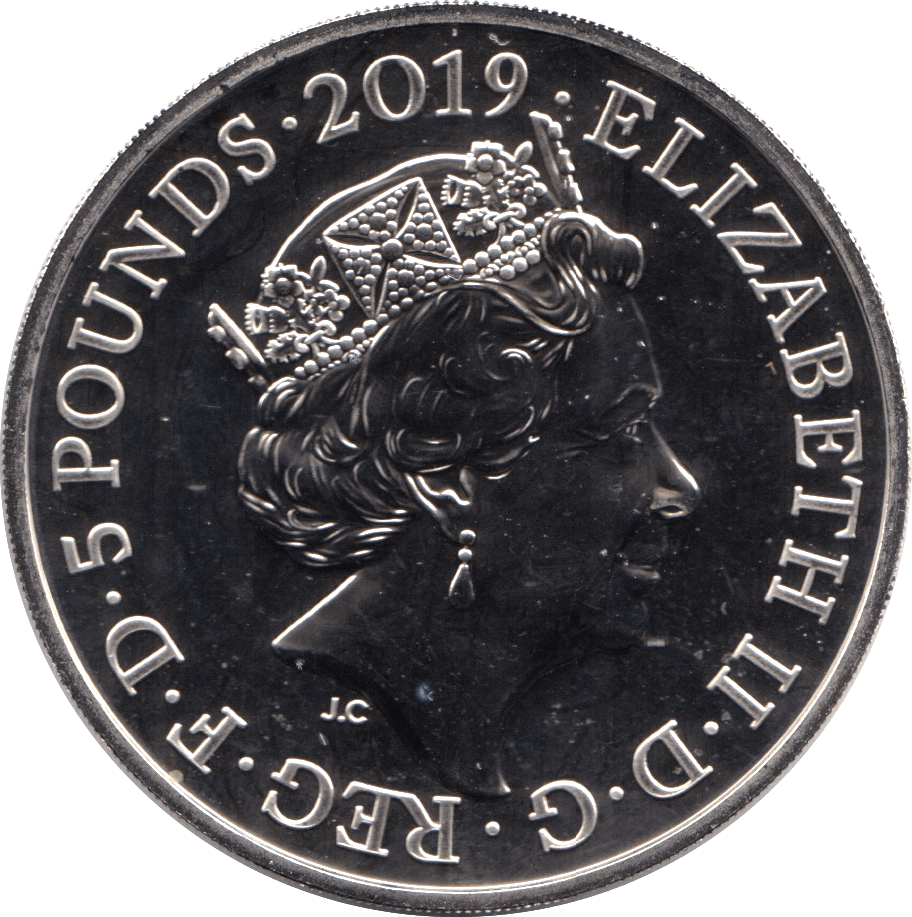 2019 BRILLIANT UNCIRCULATED £5 COIN CROWN JEWELS COIN BU £5 BU