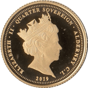 2019 GOLD QUARTER SOVEREIGN D DAY 75TH ANNIVERSARY ( PROOF ) - QUARTER SOVEREIGN - Cambridgeshire Coins