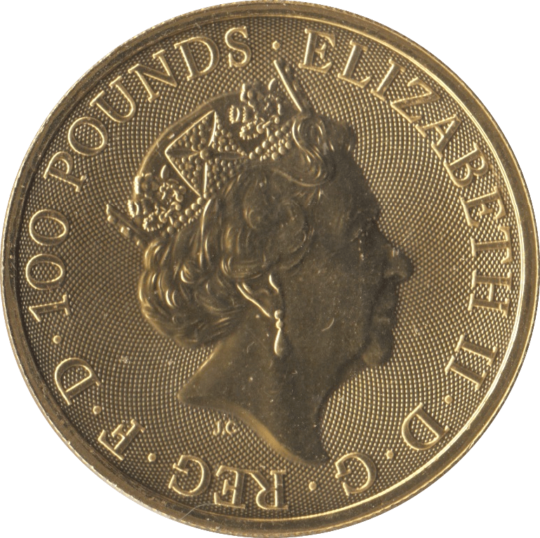 2019 GOLD QUEENS BEASTS ONE OUNCE YALE OF BEAUFORT - GOLD BRITANNIAS - Cambridgeshire Coins