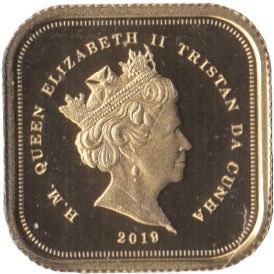 2019 TRISTAN DA CUNHA GOLD QUARTER SOVEREIGN ( PROOF ) - QUARTER SOVEREIGN - Cambridgeshire Coins