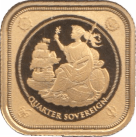2019 TRISTAN DA GOLD QUARTER SOVEREIGN ( PROOF ) - QUARTER SOVEREIGN - Cambridgeshire Coins